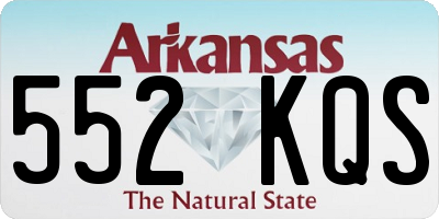 AR license plate 552KQS