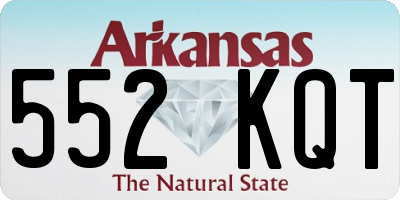 AR license plate 552KQT