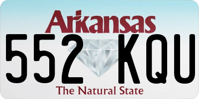 AR license plate 552KQU