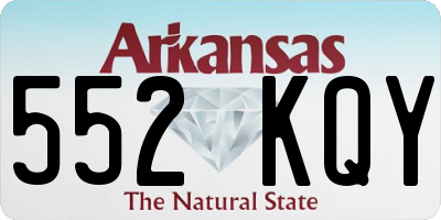 AR license plate 552KQY