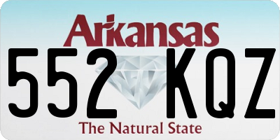 AR license plate 552KQZ