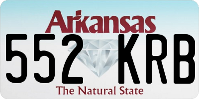 AR license plate 552KRB