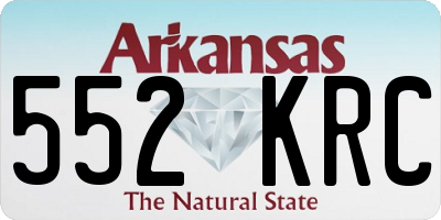 AR license plate 552KRC