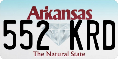 AR license plate 552KRD