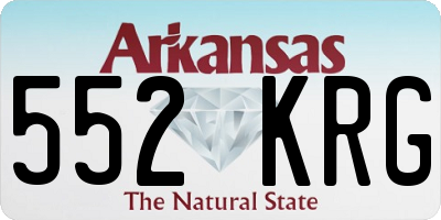 AR license plate 552KRG