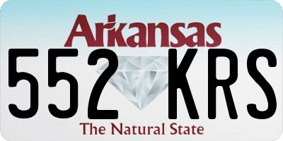 AR license plate 552KRS