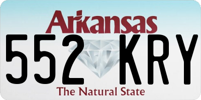 AR license plate 552KRY
