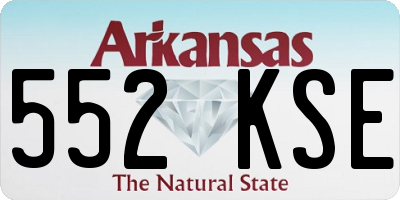 AR license plate 552KSE