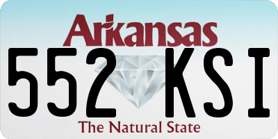 AR license plate 552KSI
