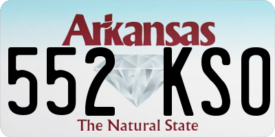 AR license plate 552KSO