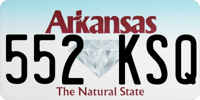 AR license plate 552KSQ