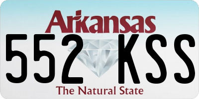 AR license plate 552KSS