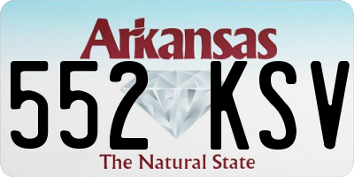 AR license plate 552KSV