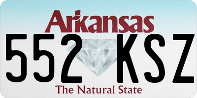 AR license plate 552KSZ