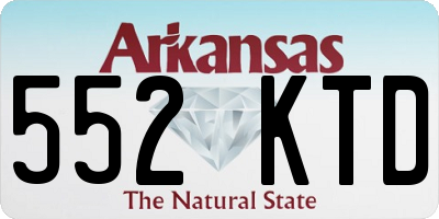 AR license plate 552KTD