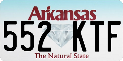 AR license plate 552KTF
