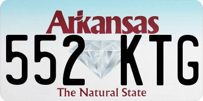 AR license plate 552KTG
