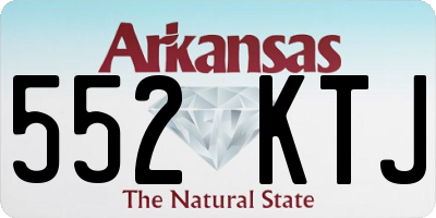 AR license plate 552KTJ
