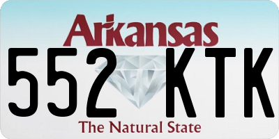 AR license plate 552KTK