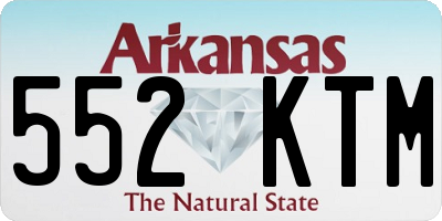 AR license plate 552KTM