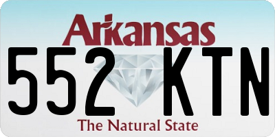 AR license plate 552KTN