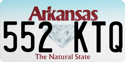 AR license plate 552KTQ
