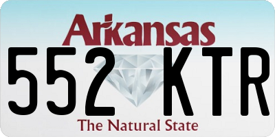AR license plate 552KTR
