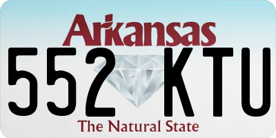 AR license plate 552KTU