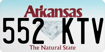 AR license plate 552KTV