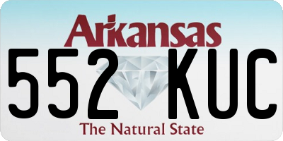 AR license plate 552KUC