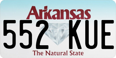 AR license plate 552KUE