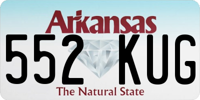AR license plate 552KUG