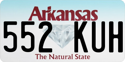 AR license plate 552KUH
