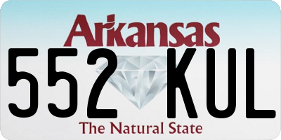 AR license plate 552KUL