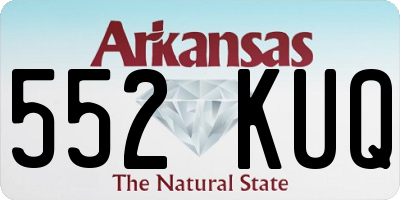 AR license plate 552KUQ