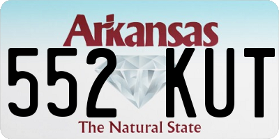 AR license plate 552KUT