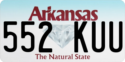 AR license plate 552KUU