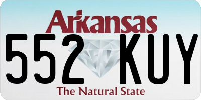 AR license plate 552KUY
