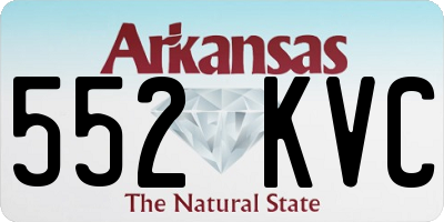 AR license plate 552KVC