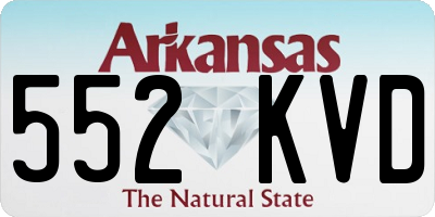AR license plate 552KVD
