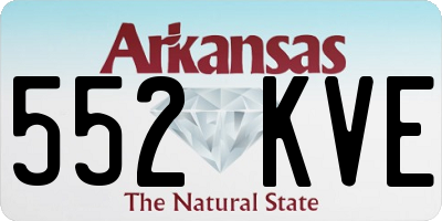 AR license plate 552KVE