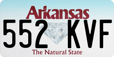 AR license plate 552KVF