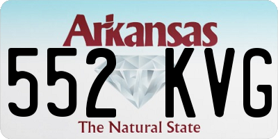 AR license plate 552KVG