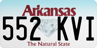 AR license plate 552KVI