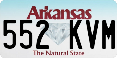 AR license plate 552KVM