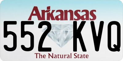 AR license plate 552KVQ