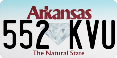 AR license plate 552KVU