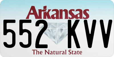 AR license plate 552KVV
