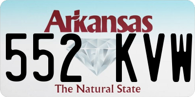 AR license plate 552KVW