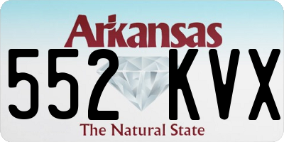 AR license plate 552KVX